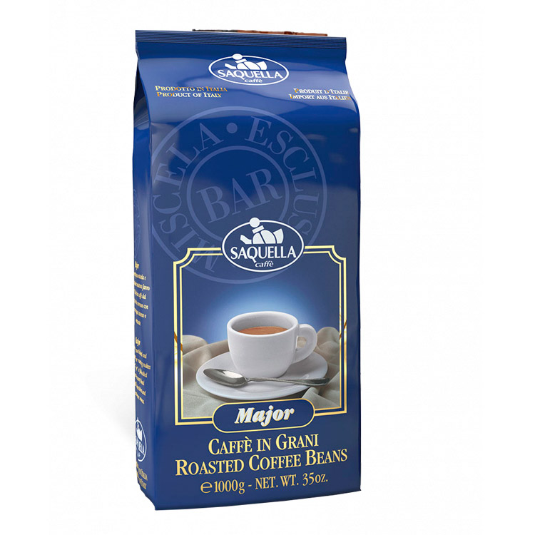 Кофе в зернах Saquella Major 1 кг кофе rioba silver в зернах в у 1 кг