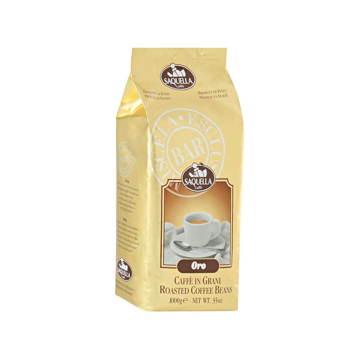 кофе в зернах dallmayr espresso d oro 1000г Кофе в зернах Saquella Oro 1 кг