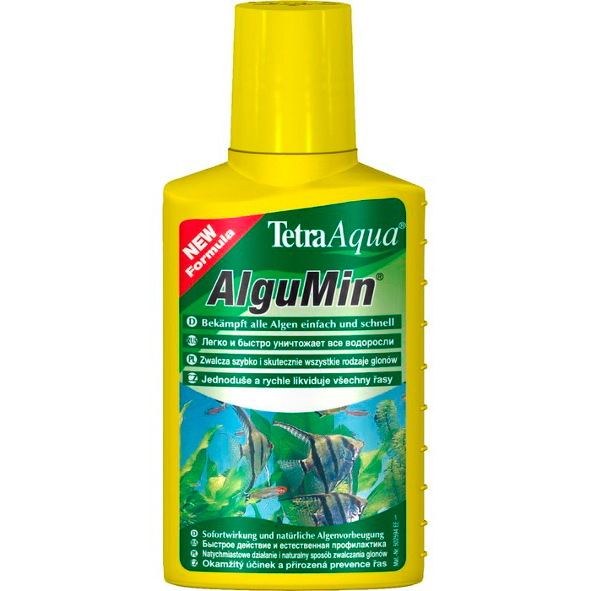 Препарат для аквариума TETRA AlguMin Борьба с водорослями 100мл dennerle bacto elixier fb3 1000 препарат с бактериями для биоочистки воды в пруду 1000 мл