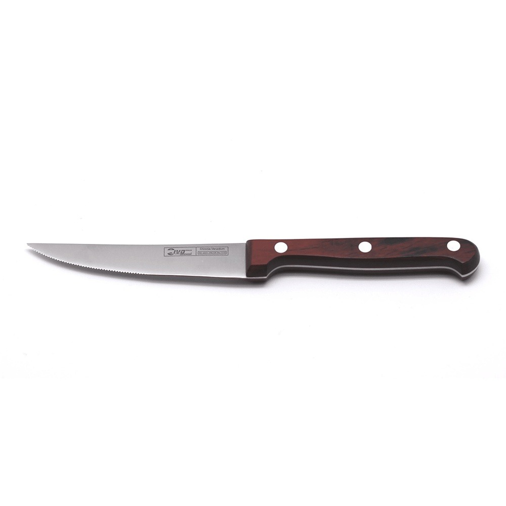 Нож для стейка Ivo 11,5см, цвет коричневый - фото 1