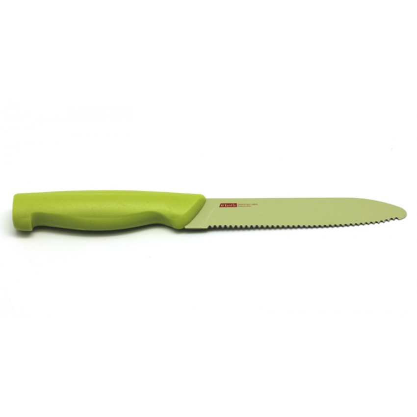Нож кухонный Atlantis Microban 5K-G 13 см зеленый нож кухонный atlantis microban 5k p 13 см розовый