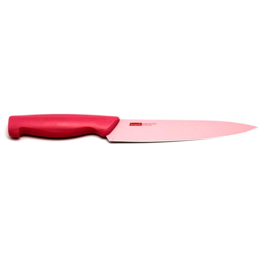 Нож для нарезки Atlantis Microban 7S-P 17,5 см розовый нож кухонный atlantis microban 5k p 13 см розовый