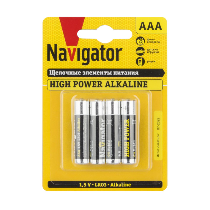 Батарейки Navigator AAA NBT-NE-LR03-BP4 4 шт