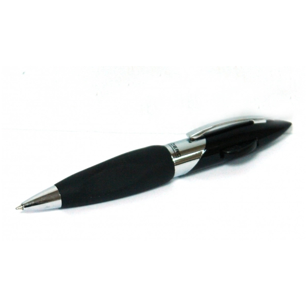 Ручка шариковая Iceberg автоматическая черная ручка подарочная шариковая в кожзам футляре поворотная черная с золотом