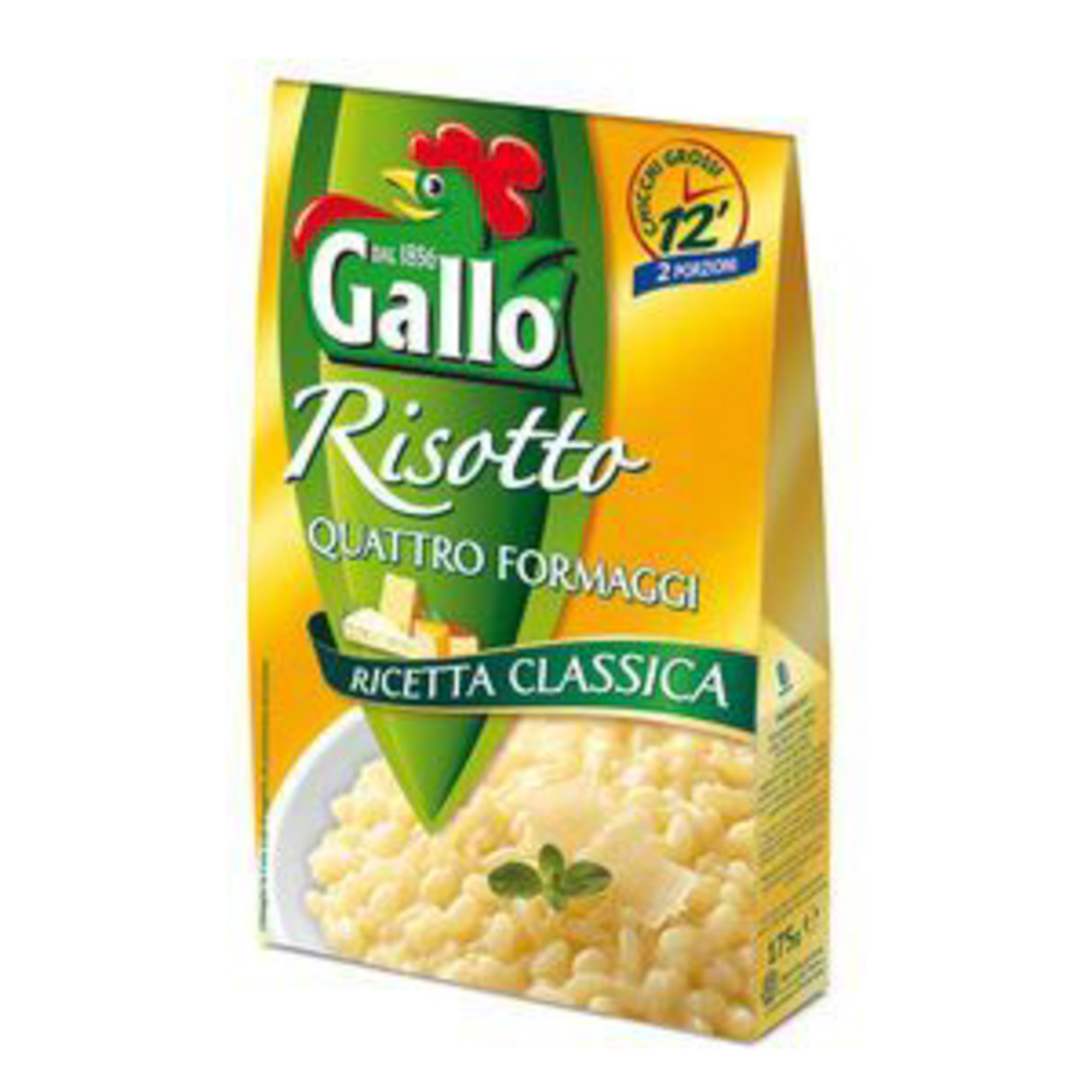 Ризотто Riso Gallo четыре сыра 175 г лазанья золотой петушок четыре сыра 370 г
