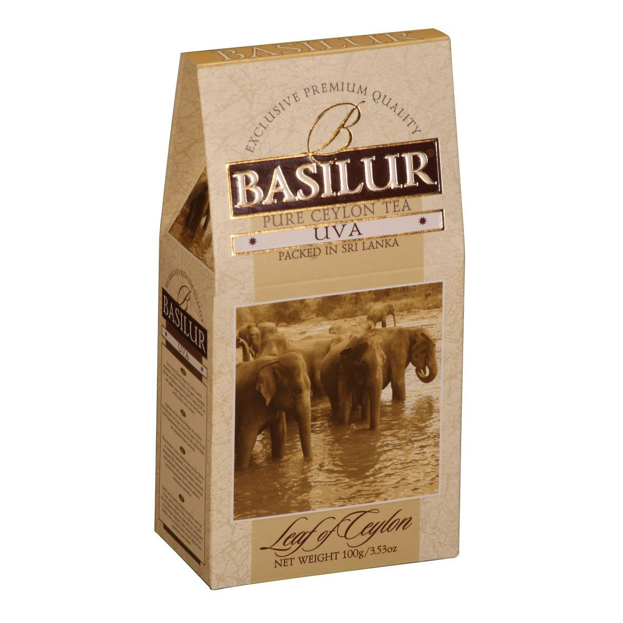 Чай Basilur Uva OP черный листовой 100 г чай черный basilur earl grey листовой с бергамотом 100 г