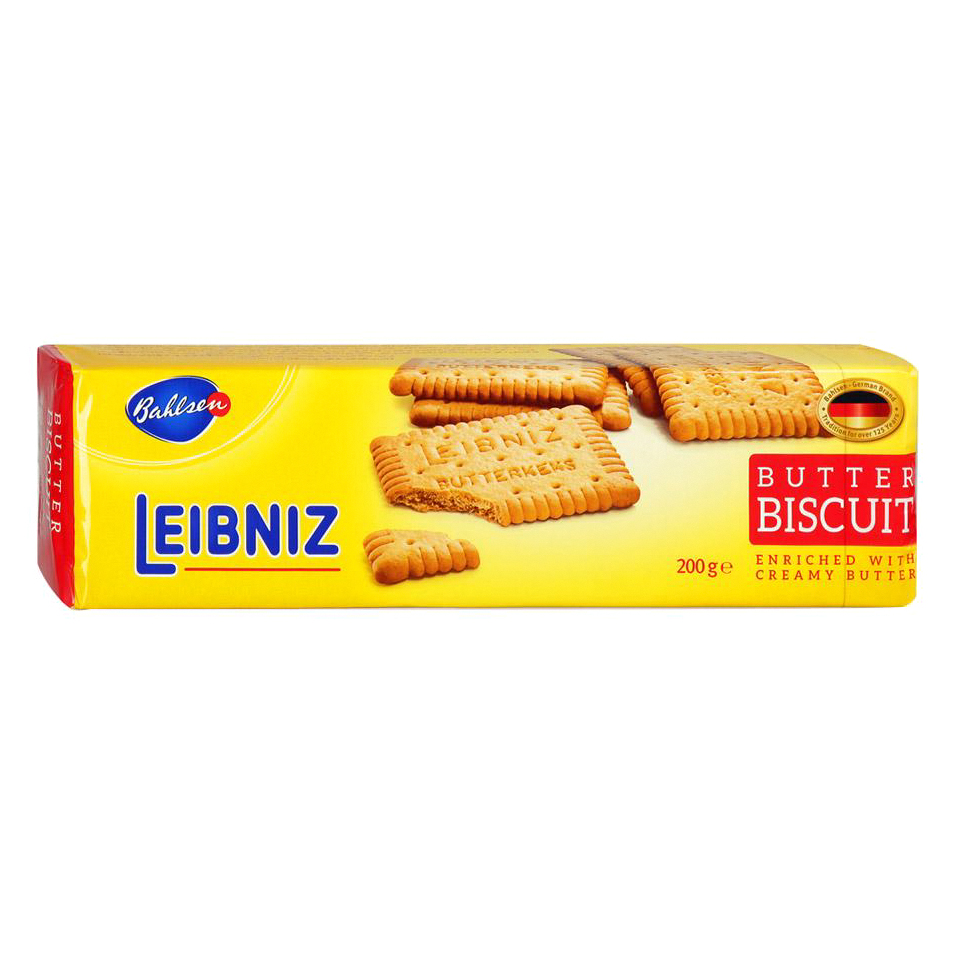 Печенье Bahlsen Leibniz Butter Biscuits 200 г булочки коломенское пшеничные с кунжутом 180 гр
