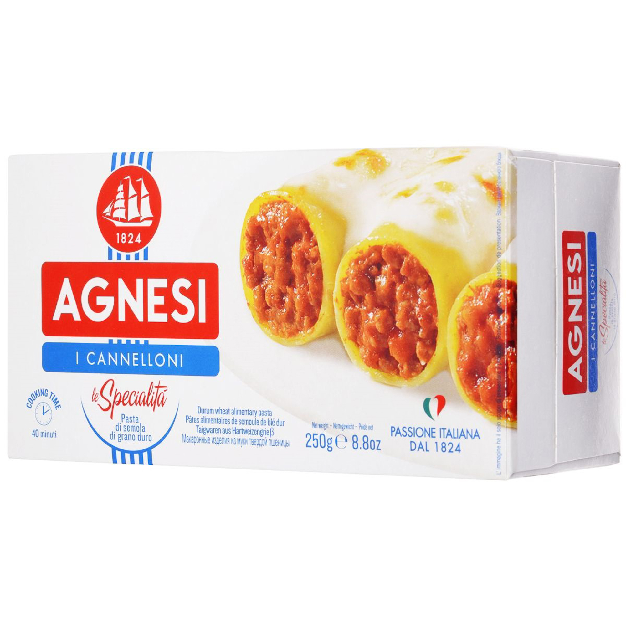 Макаронные изделия Agnesi Каннеллони 250 г спагетти agnesi 500 г