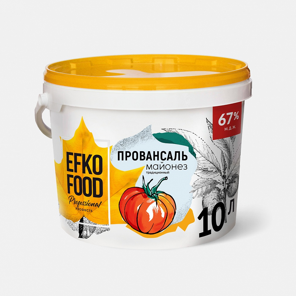 Майонез EFKO FOOD Professional 67,5%, 9,34 кг