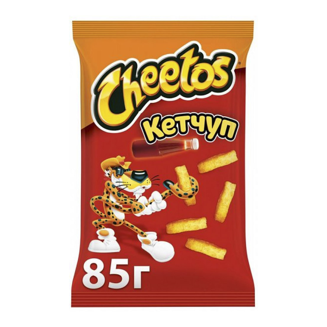 чипсы кукурузные cheetos краб 85 г Кукурузные снэки Cheetos Кетчуп 85 г