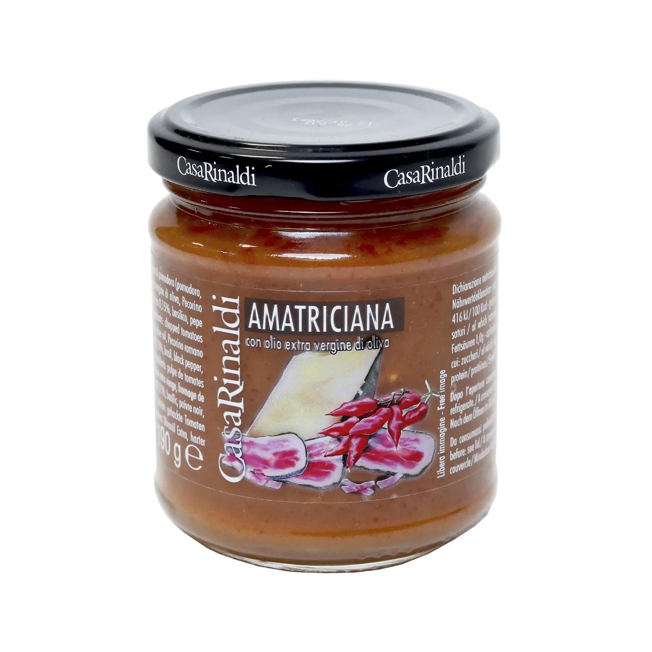 Соус томатный Casa rinaldi Аматричана 190 г соус томатный casa rinaldi с чесноком маслом и острым перцем 190 г