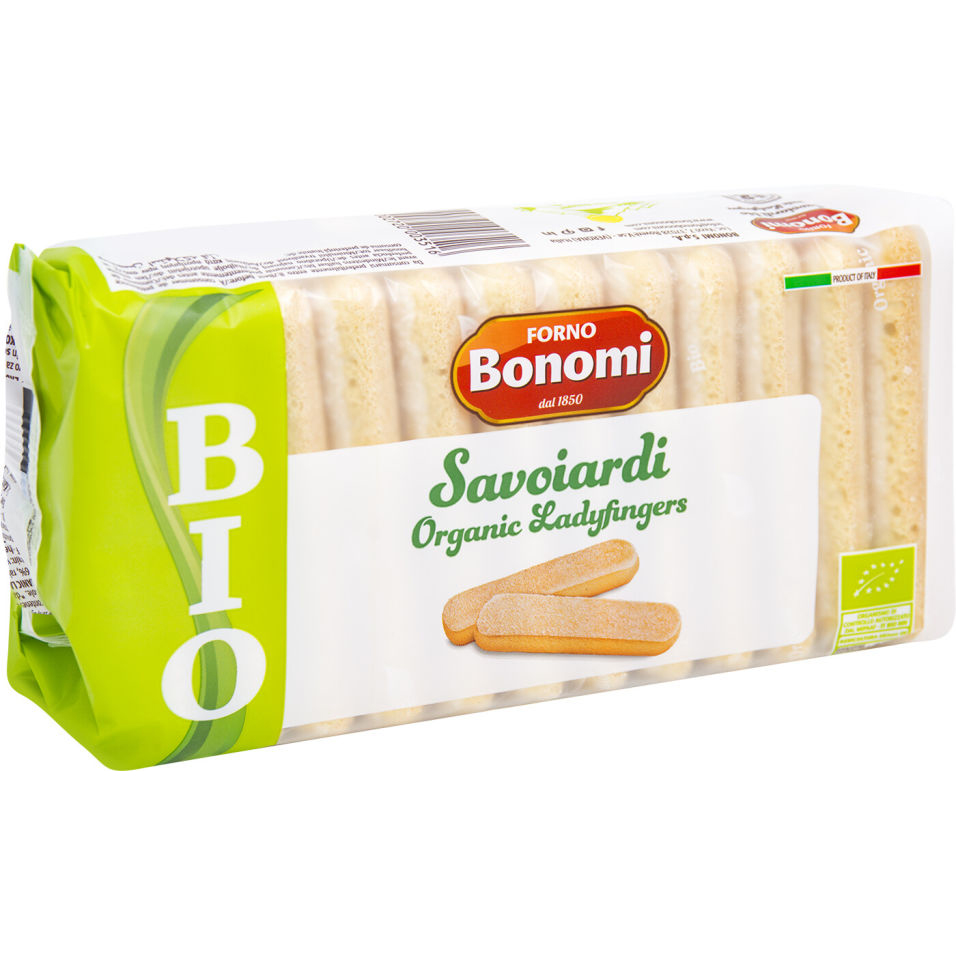 Печенье Bonomi Savoiardi Bio сахарное, 200 г печенье take a bitey ваниль гречишный чай 115 г