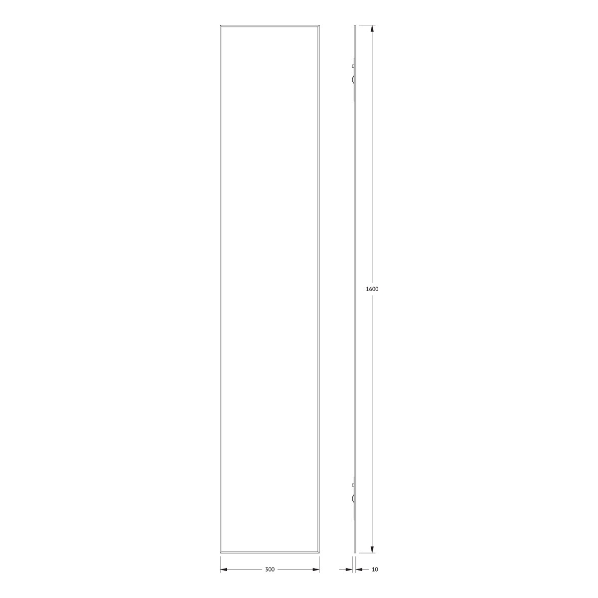 Зеркало Evoform с фацетом 5 mm 30х160 см Вид№5