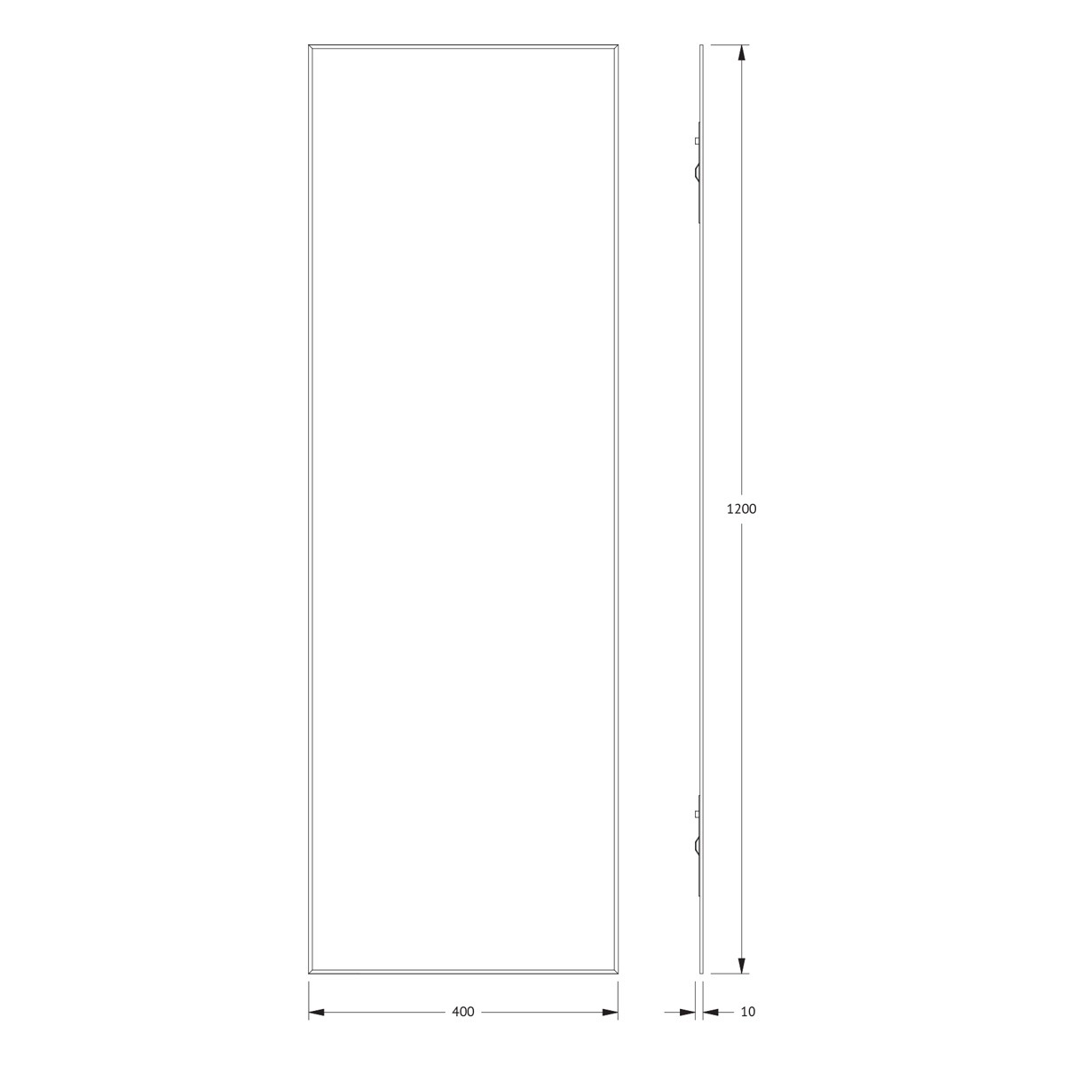 Зеркало Evoform с фацетом 5 mm 40х120 см Вид№5