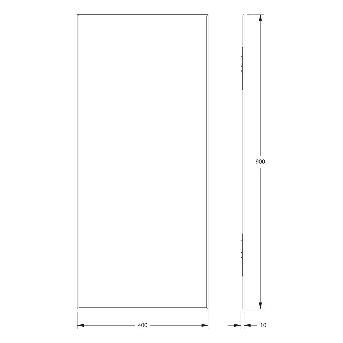 Зеркало Evoform с фацетом 5 mm 40х90 см Вид№5