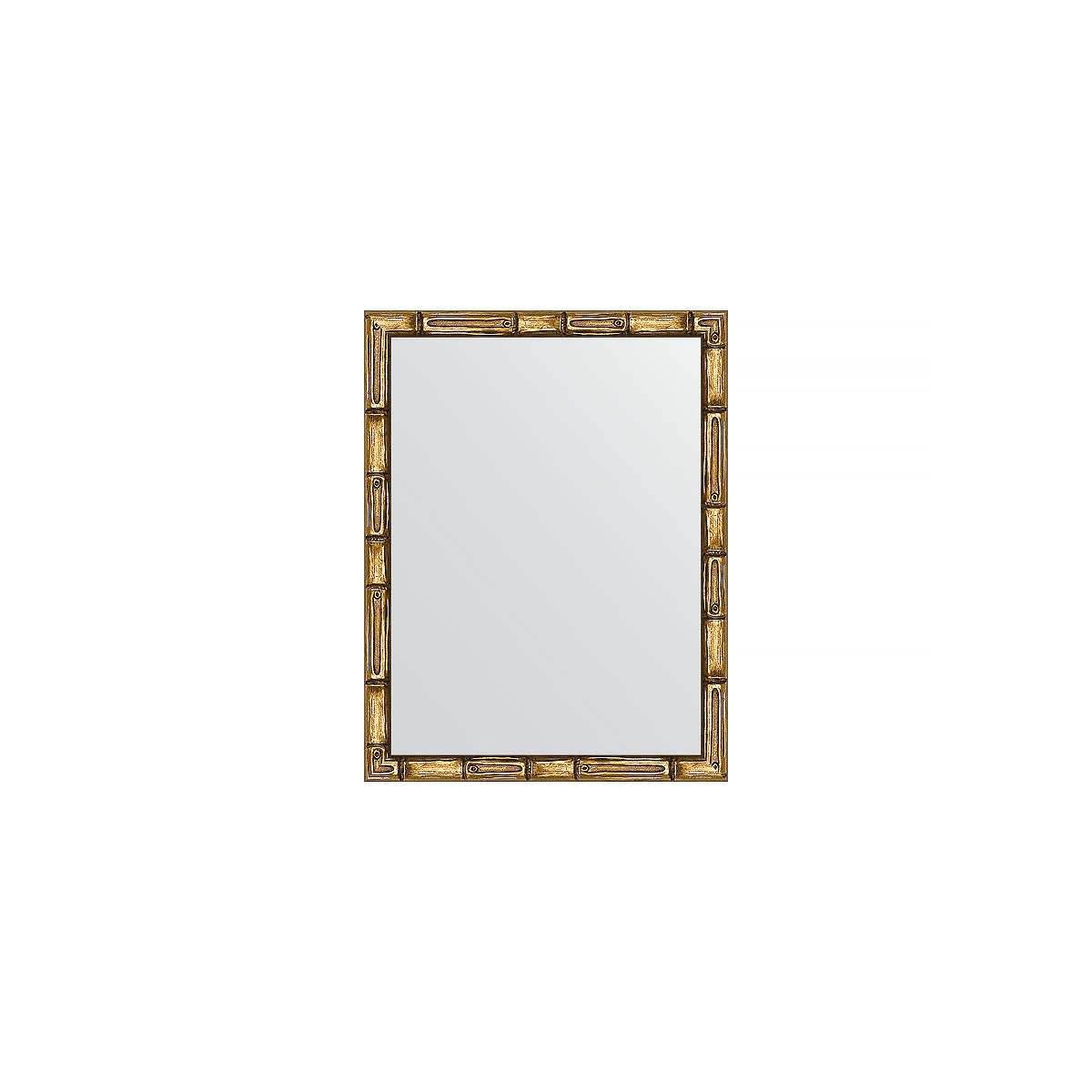 Зеркало в багетной раме Evoform золотой бамбук 24 мм 34х44 см зеркало с фацетом в багетной раме evoform серебряный бамбук 73 мм 113х173 см