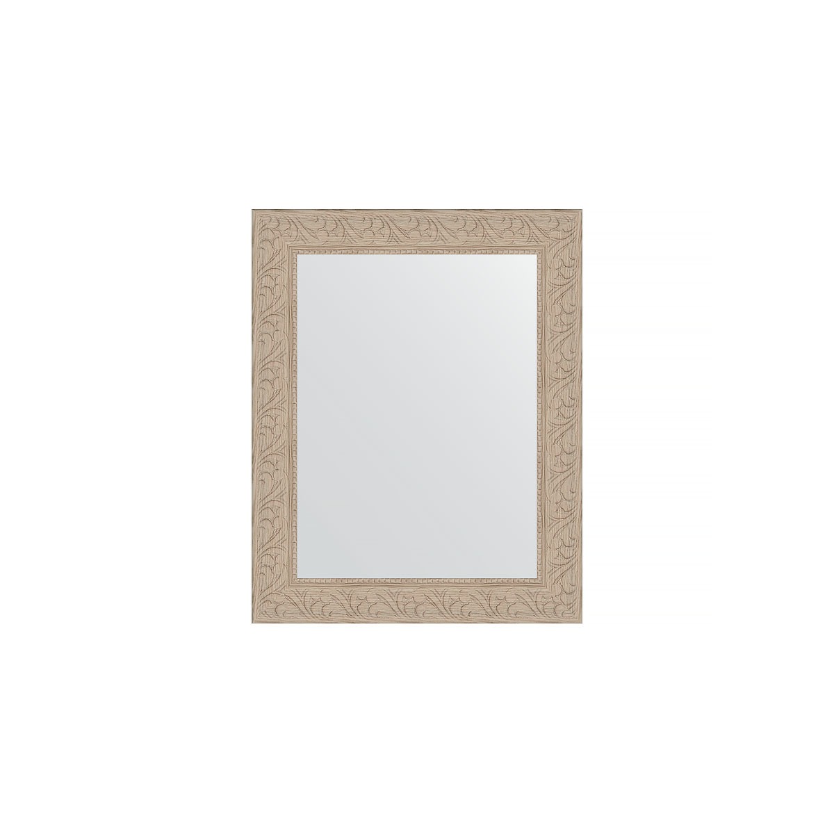 Зеркало в багетной раме Evoform беленый дуб 57 мм 40х50 см