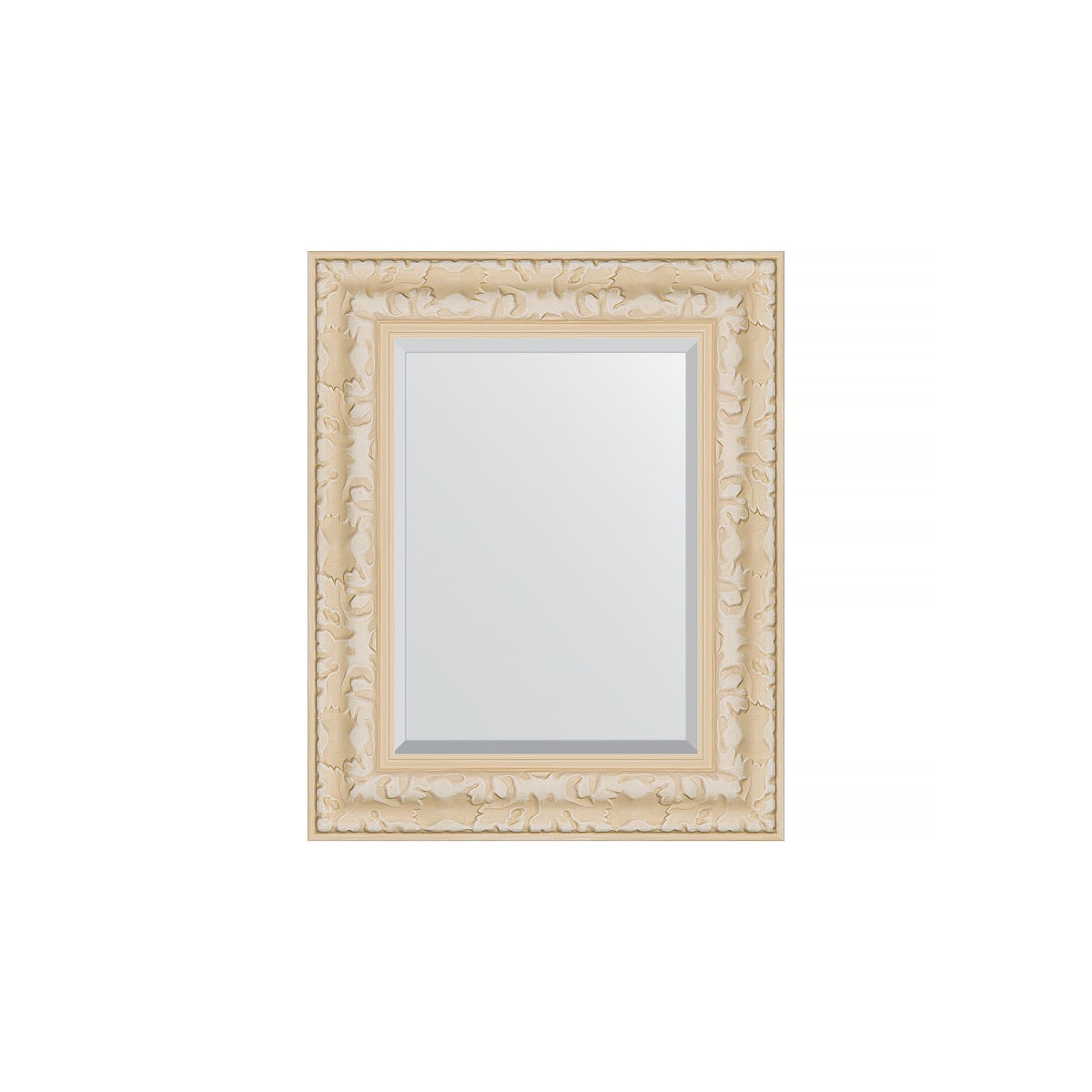 Зеркало с фацетом в багетной раме Evoform старый гипс 82 мм 45х55 см косметичка на молнии зеркало розовый