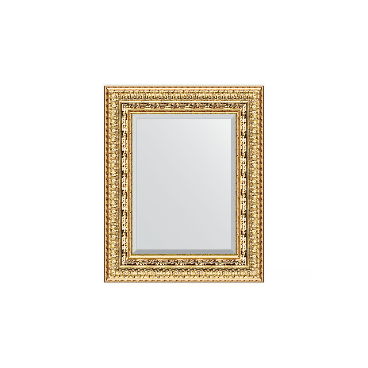 Зеркало с фацетом в багетной раме Evoform сусальное золото 80 мм 45х55 см зеркало с фацетом в багетной раме сусальное золото 80 мм 115 х 175 см evoform