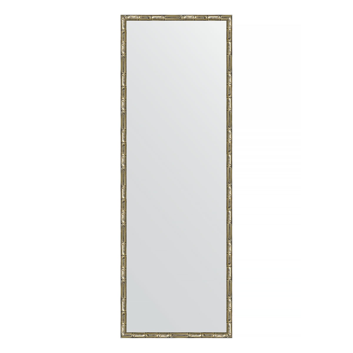Зеркало в багетной раме Evoform серебряный бамбук 24 мм 47х137 см зеркало с фацетом в багетной раме evoform серебряный бамбук 73 мм 73х103 см