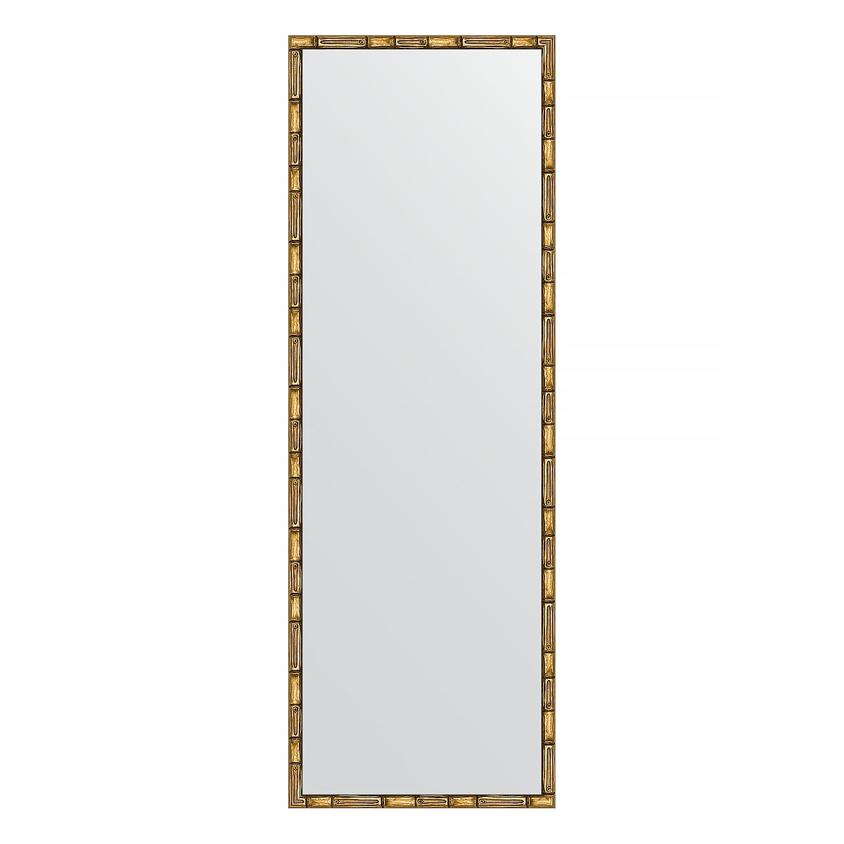 Зеркало в багетной раме Evoform золотой бамбук 24 мм 47х137 см зеркало с фацетом в багетной раме evoform серебряный бамбук 73 мм 113х173 см