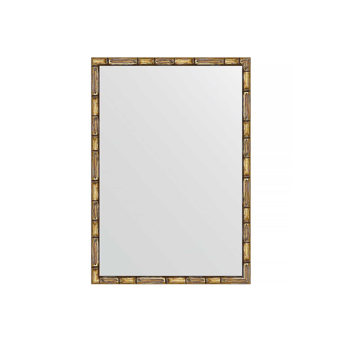 Зеркало в багетной раме Evoform золотой бамбук 24 мм 47х67 см зеркало в багетной раме evoform серебряный бамбук 24 мм 57х107 см