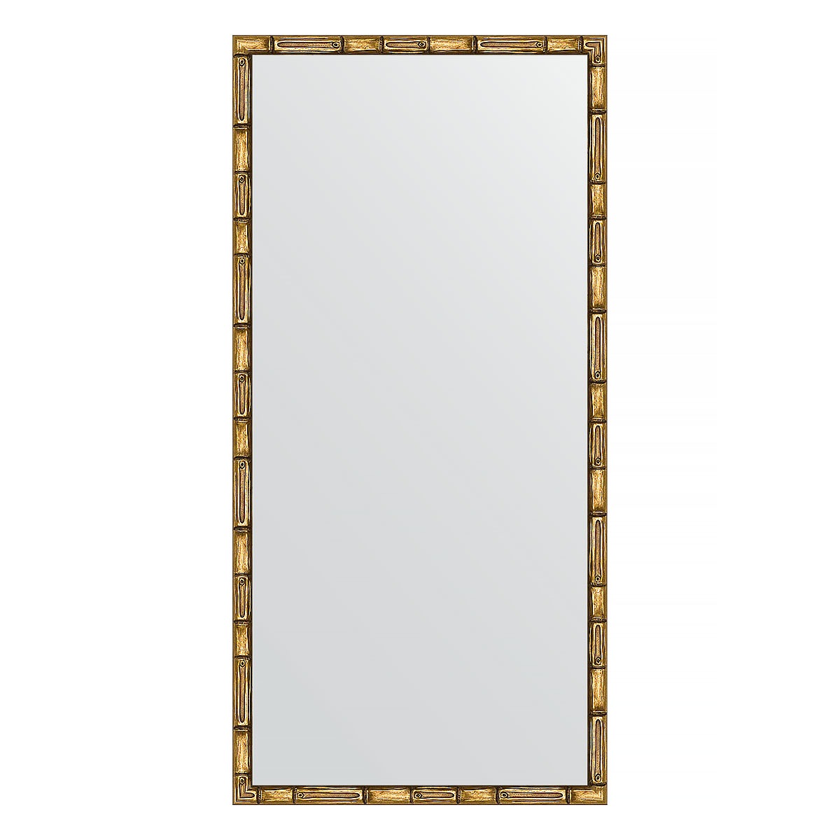 Зеркало в багетной раме Evoform золотой бамбук 24 мм 47х97 см зеркало в багетной раме evoform серебряный бамбук 24 мм 57х107 см