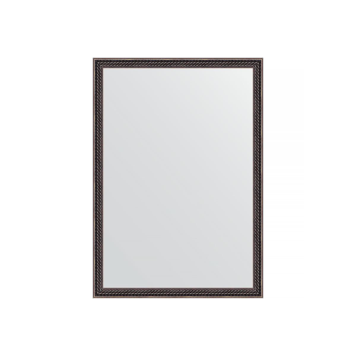 Зеркало в багетной раме Evoform витой махагон 28 мм 48х68 см зеркало 48х68 см сосна evoform definite by 0618