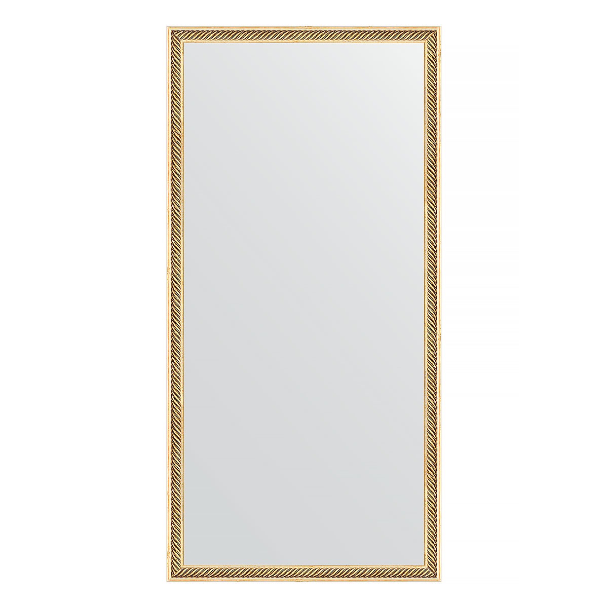 Зеркало в багетной раме Evoform витое золото 28 мм 48х98 см