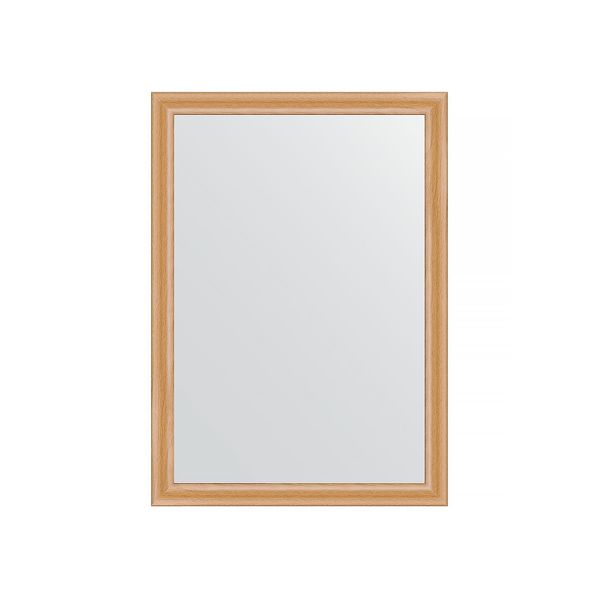 Зеркало в багетной раме Evoform клен 37 мм 50х70 см зеркало evoform с фацетом 15 mm 50х70 см