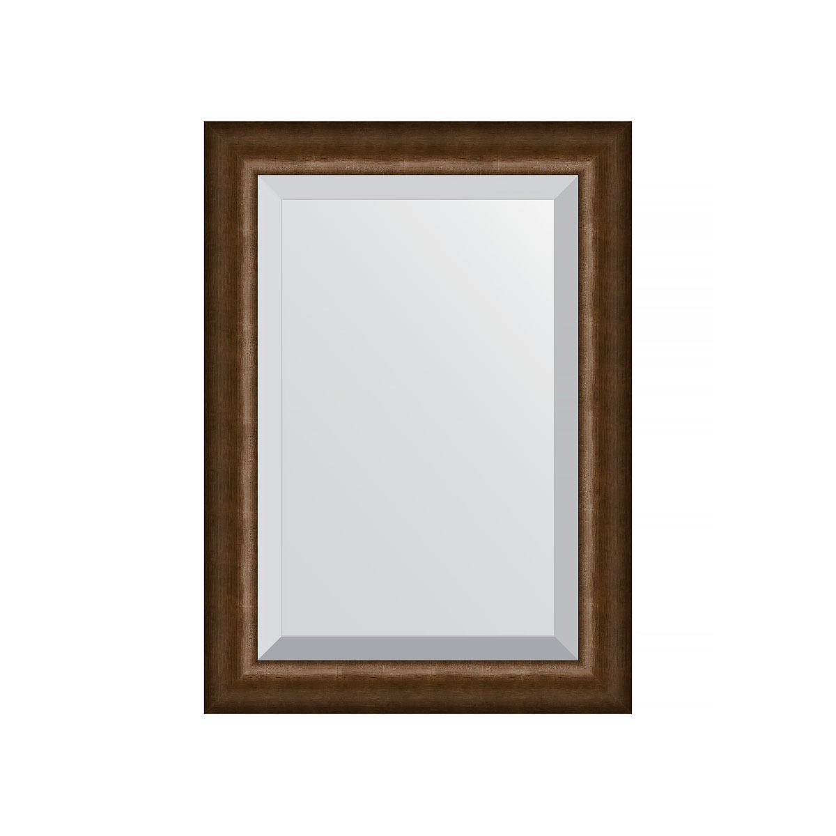 Зеркало с фацетом в багетной раме Evoform состаренная бронза 66 мм 52х72 см