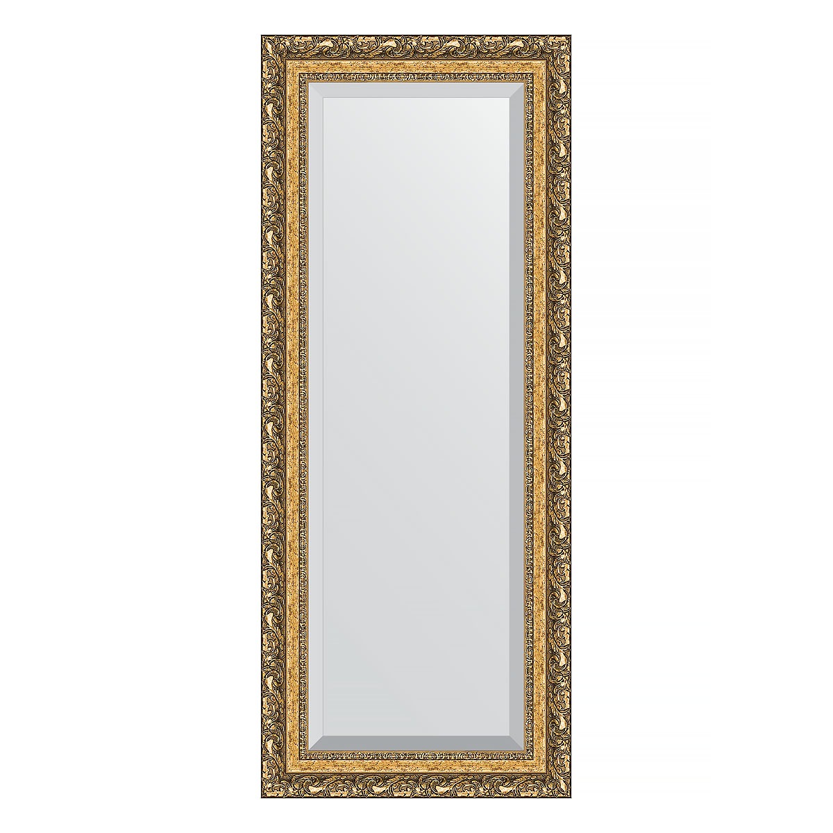 Зеркало с фацетом в багетной раме Evoform виньетка бронзовая 85 мм 55х135 см зеркало evoform в багетной раме 70х70см bx 0662 bx 0662