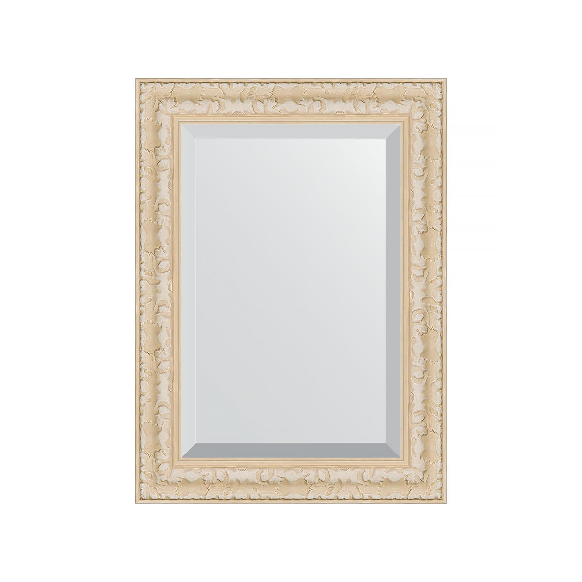 Зеркало с фацетом в багетной раме Evoform старый гипс 82 мм 55х75 см зеркало evoform в багетной раме 57х107см bx 0728