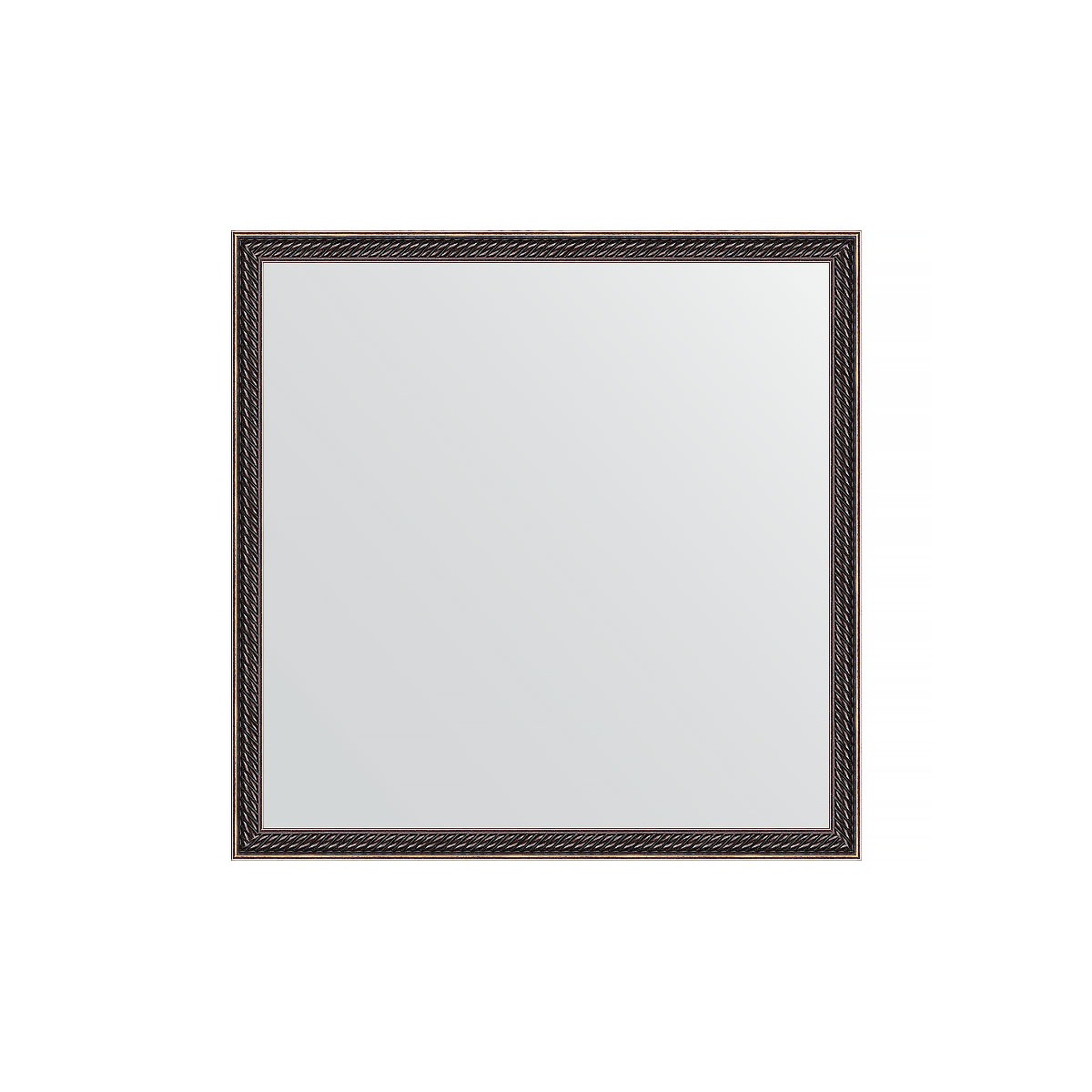 Зеркало в багетной раме Evoform витой махагон 28 мм 58х58 см