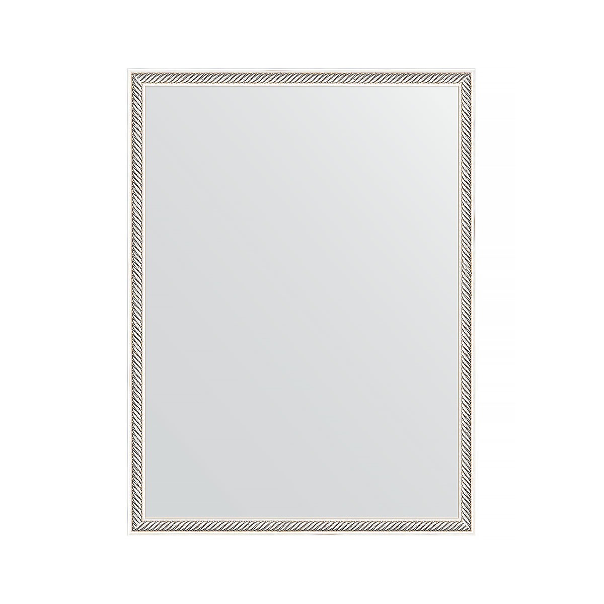 Зеркало в багетной раме Evoform витое серебро 28 мм 58х78 см зеркало в багетной раме evoform витое золото 28 мм 58х78 см