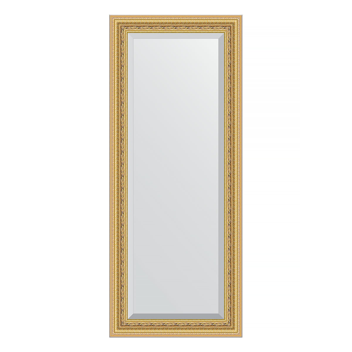 Зеркало с фацетом в багетной раме Evoform сусальное золото 80 мм 60х145 см