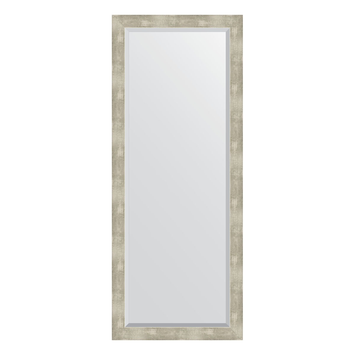Зеркало с фацетом в багетной раме Evoform алюминий 61 мм 61х151 см