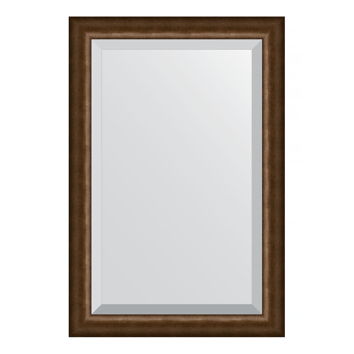 Зеркало с фацетом в багетной раме Evoform состаренная бронза 66 мм 62х92 см зеркало в багетной раме evoform алебастр 48 мм 72х152 см