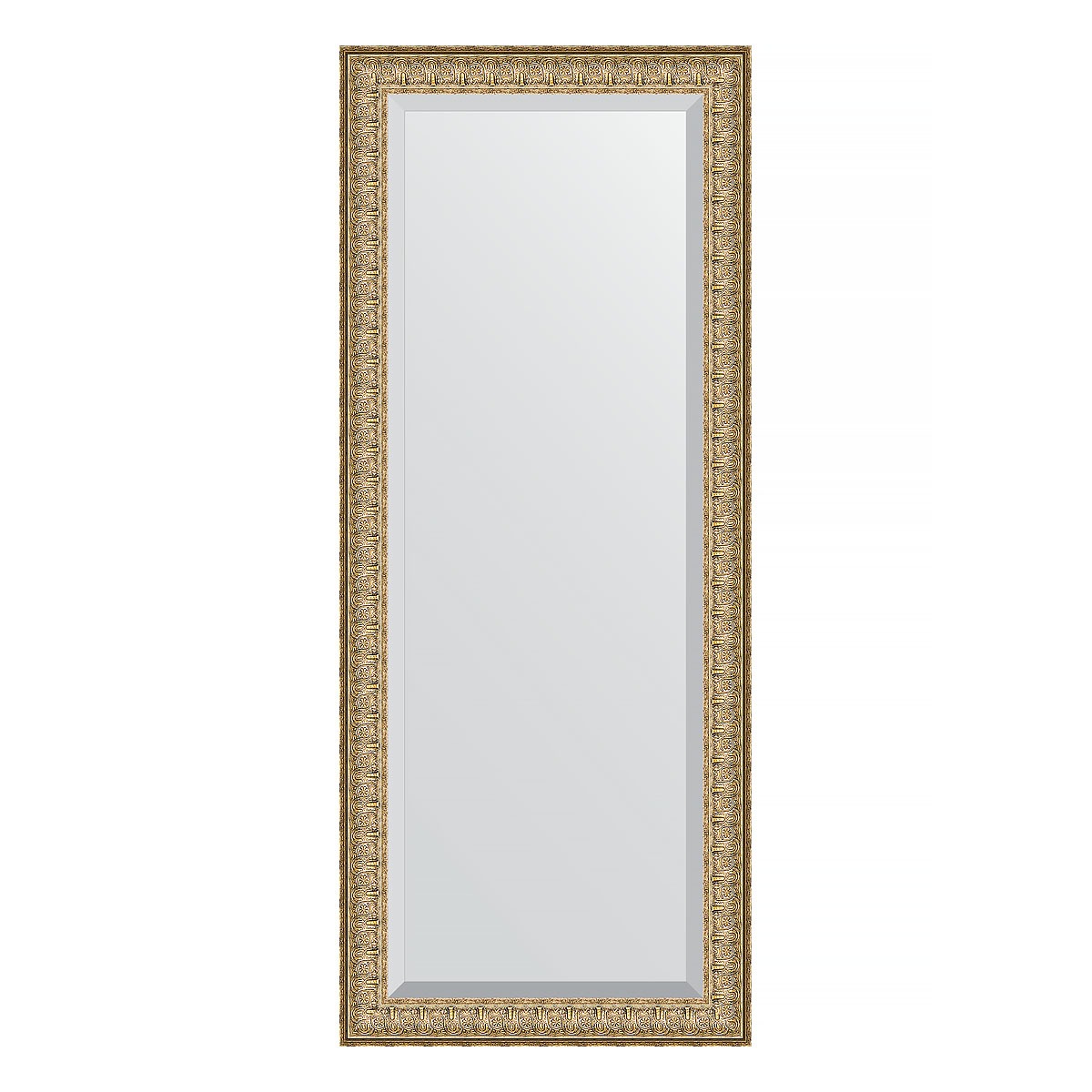 Зеркало с фацетом в багетной раме Evoform медный эльдорадо 73 мм 64х154 см зеркало с гравировкой в багетной раме evoform медный эльдорадо 73 мм 74x101 см