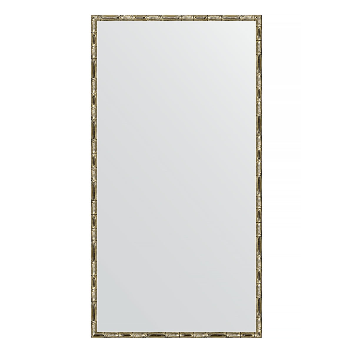 Зеркало в багетной раме Evoform серебряный бамбук 24 мм 67х127 см