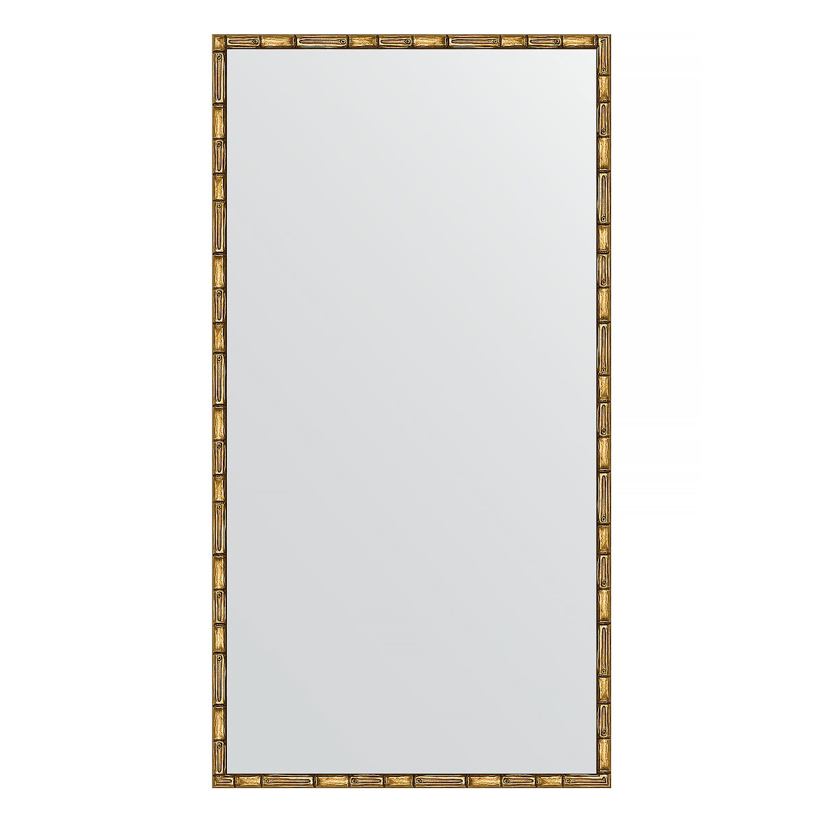 Зеркало в багетной раме Evoform золотой бамбук 24 мм 67х127 см