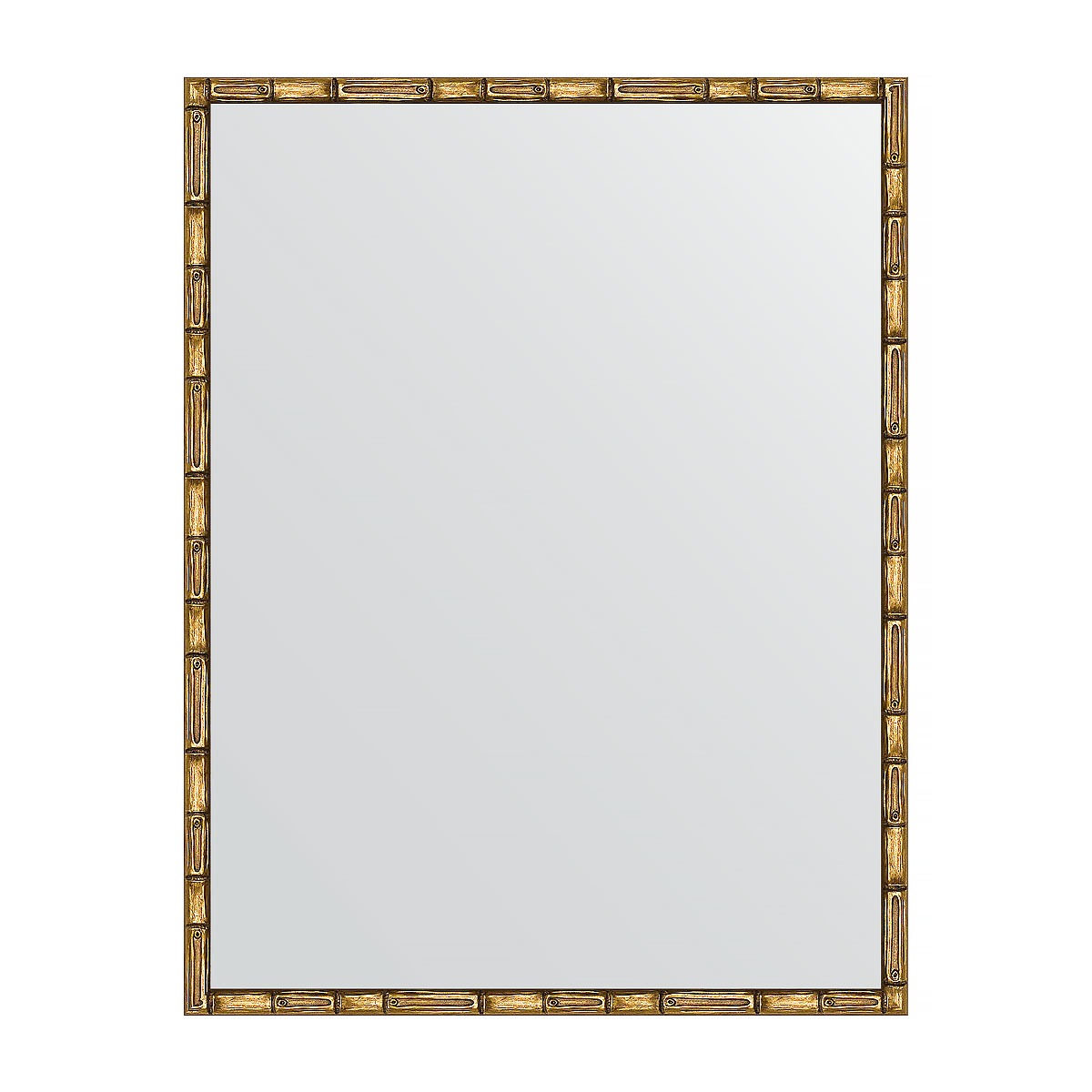 Зеркало в багетной раме Evoform золотой бамбук 24 мм 67х87 см зеркало с фацетом в багетной раме evoform серебряный бамбук 73 мм 73х103 см