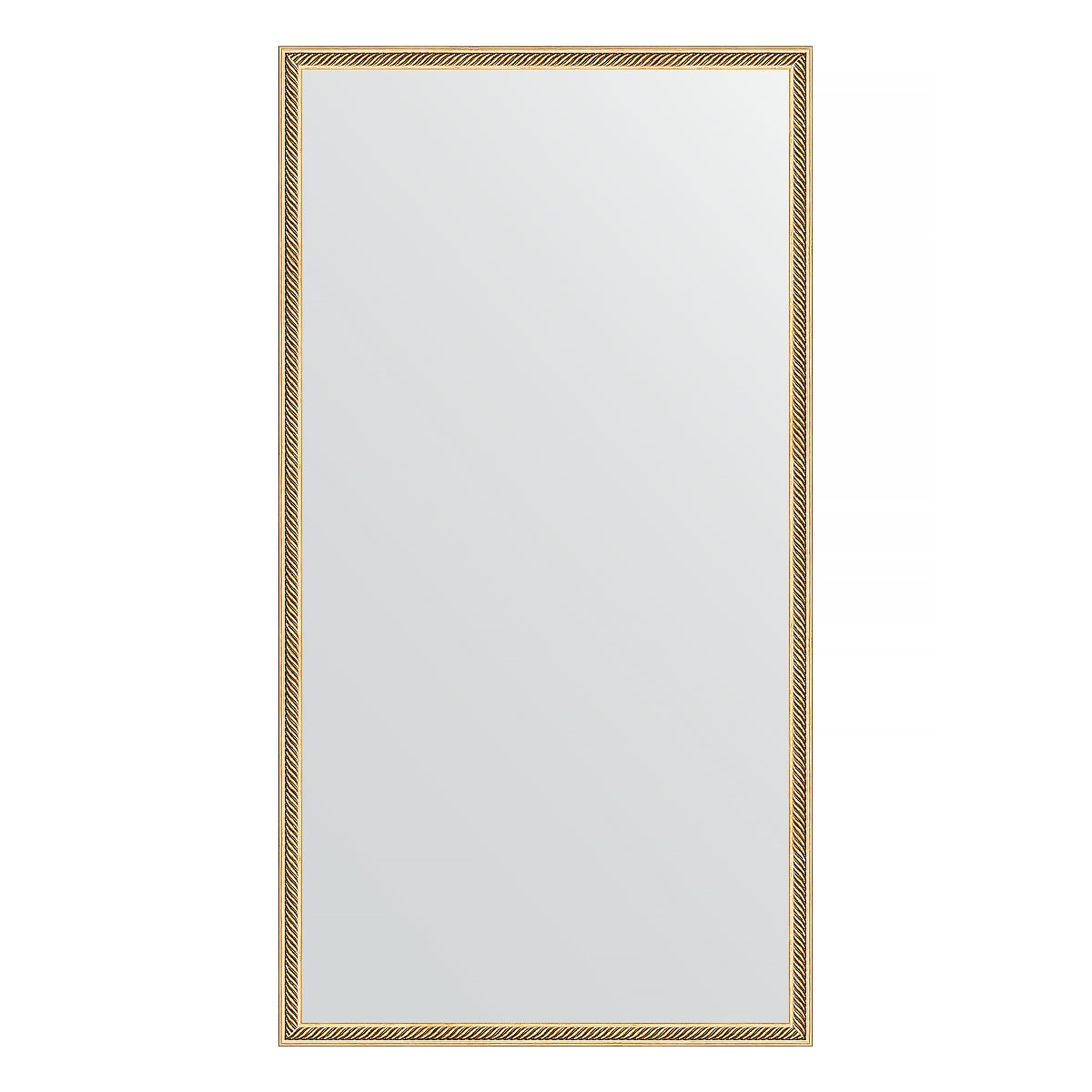 Зеркало в багетной раме Evoform витое золото 28 мм 68х128 см
