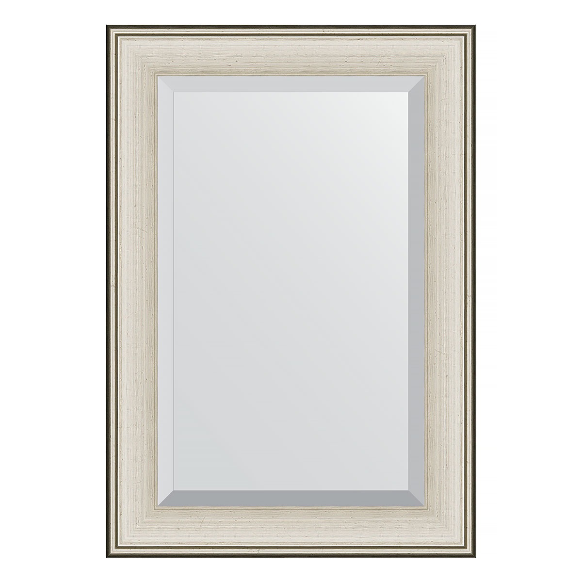 Зеркало с фацетом в багетной раме Evoform травленое серебро 95 мм 68х98 см зеркало в багетной раме evoform травленое серебро 59 мм 54х104 см