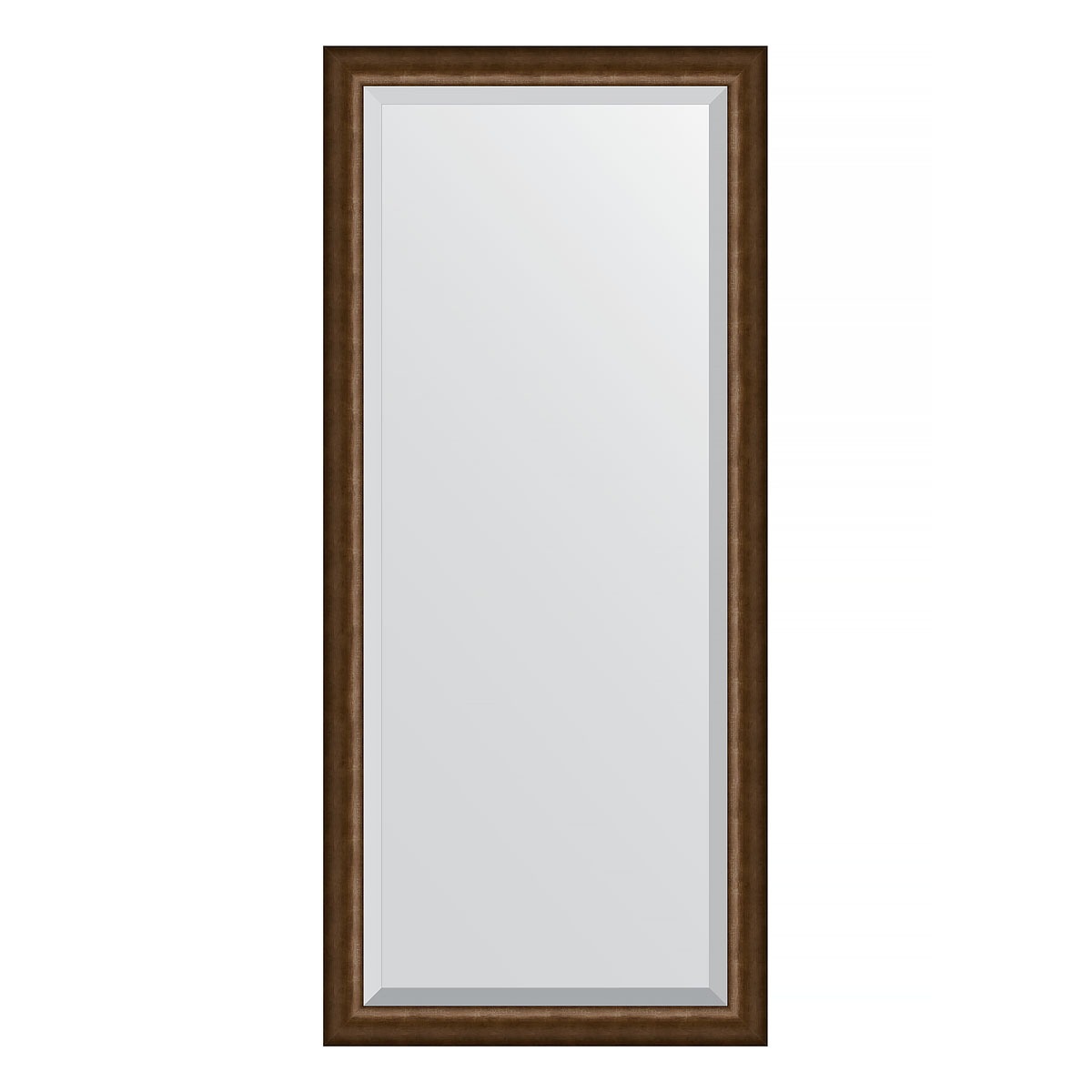 Зеркало с фацетом в багетной раме Evoform состаренная бронза 66 мм 72х162 см 11789