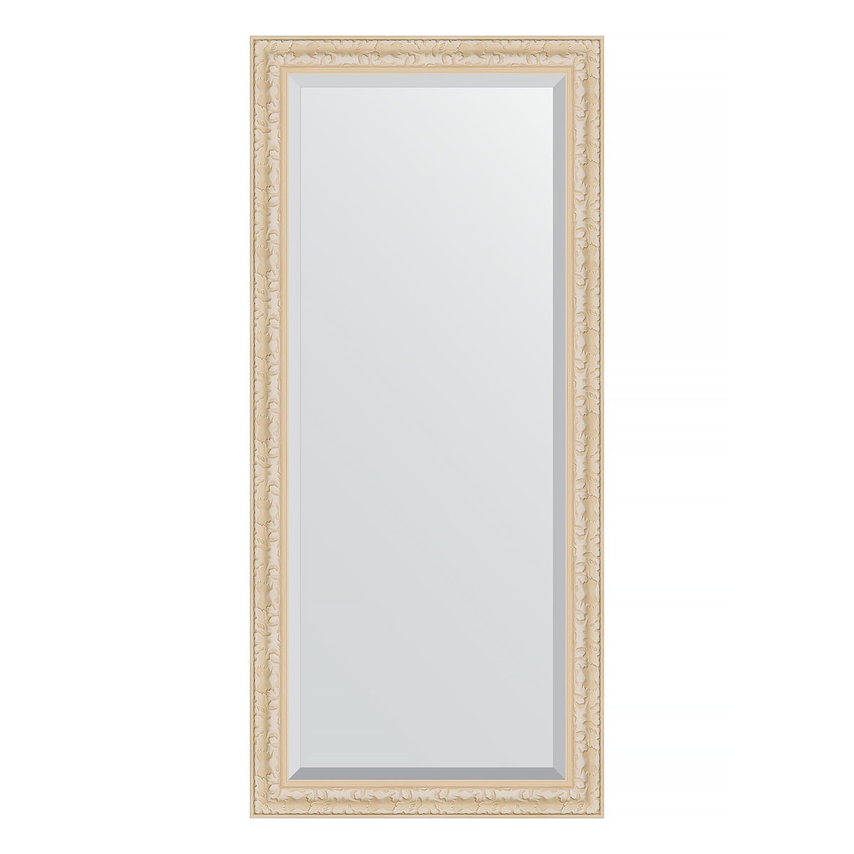 Зеркало с фацетом в багетной раме Evoform старый гипс 82 мм 75х165 см зеркало с фацетом в багетной раме evoform сусальное золото 80 мм 75х165 см