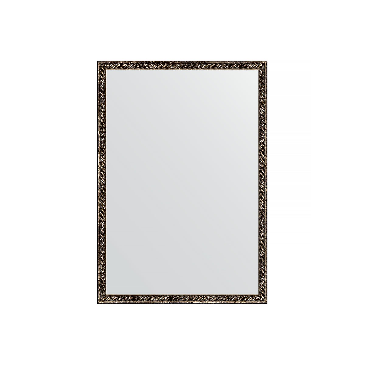 Зеркало в багетной раме Evoform витая бронза 26 мм 48х68 см зеркало 48х68 см махагон evoform definite by 0621