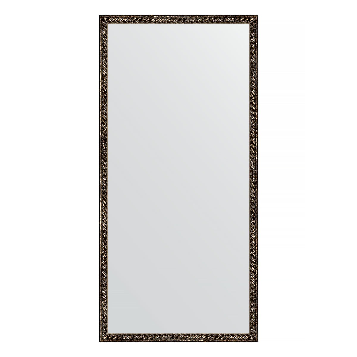 фото Зеркало в багетной раме evoform витая бронза 26 мм 48х98 см