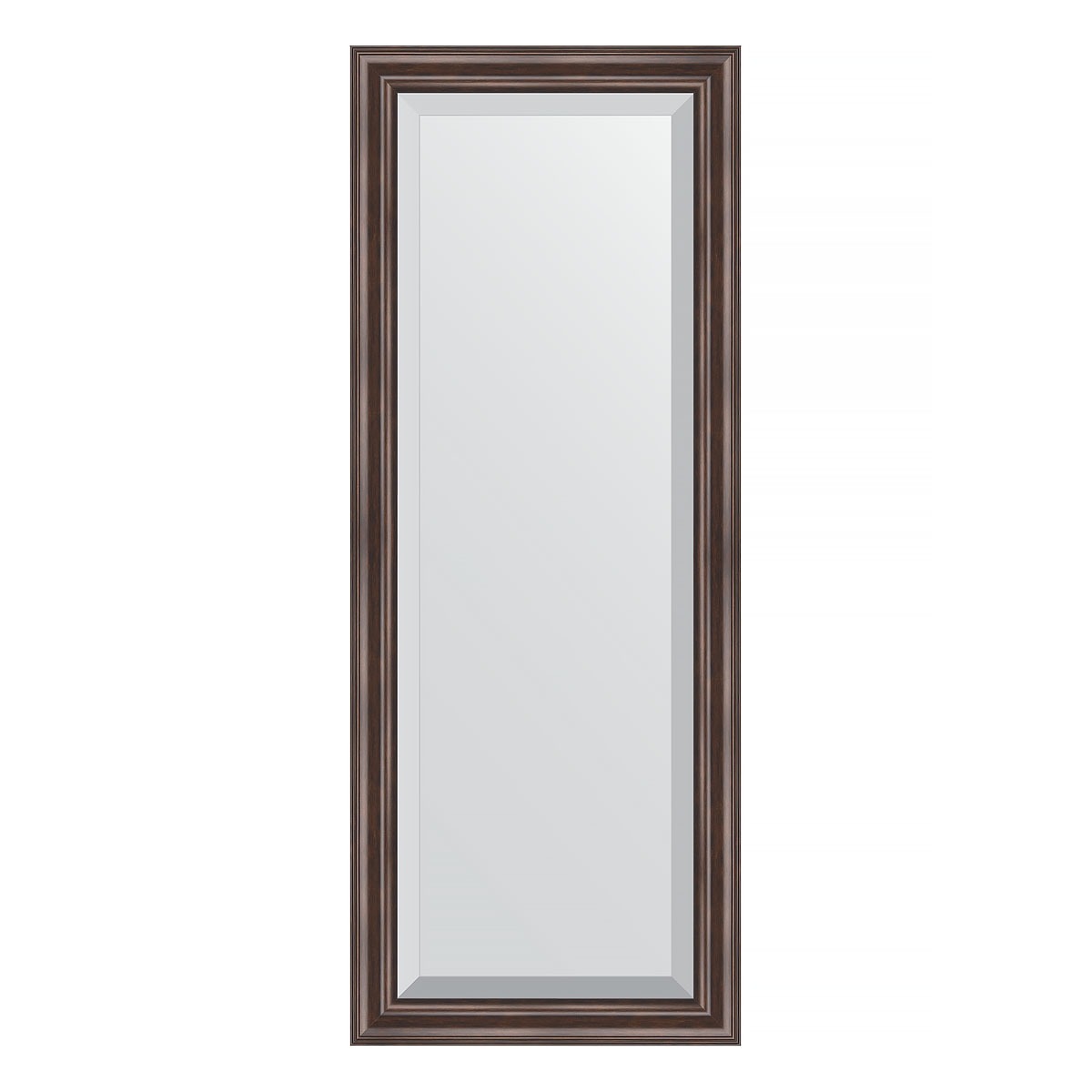 Зеркало с фацетом в багетной раме Evoform палисандр 62 мм 51х131 см