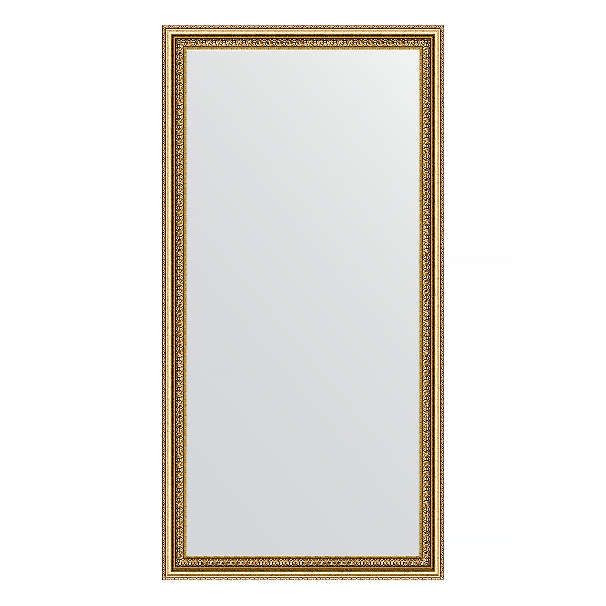 Зеркало в багетной раме Evoform бусы золотые 46 мм 52х102 см зеркало в багетной раме evoform бусы золотые 46 мм 62х62 см